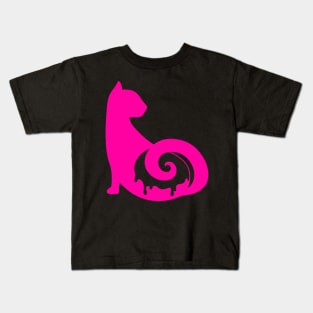 Hot Pink CattBon Logo Kids T-Shirt